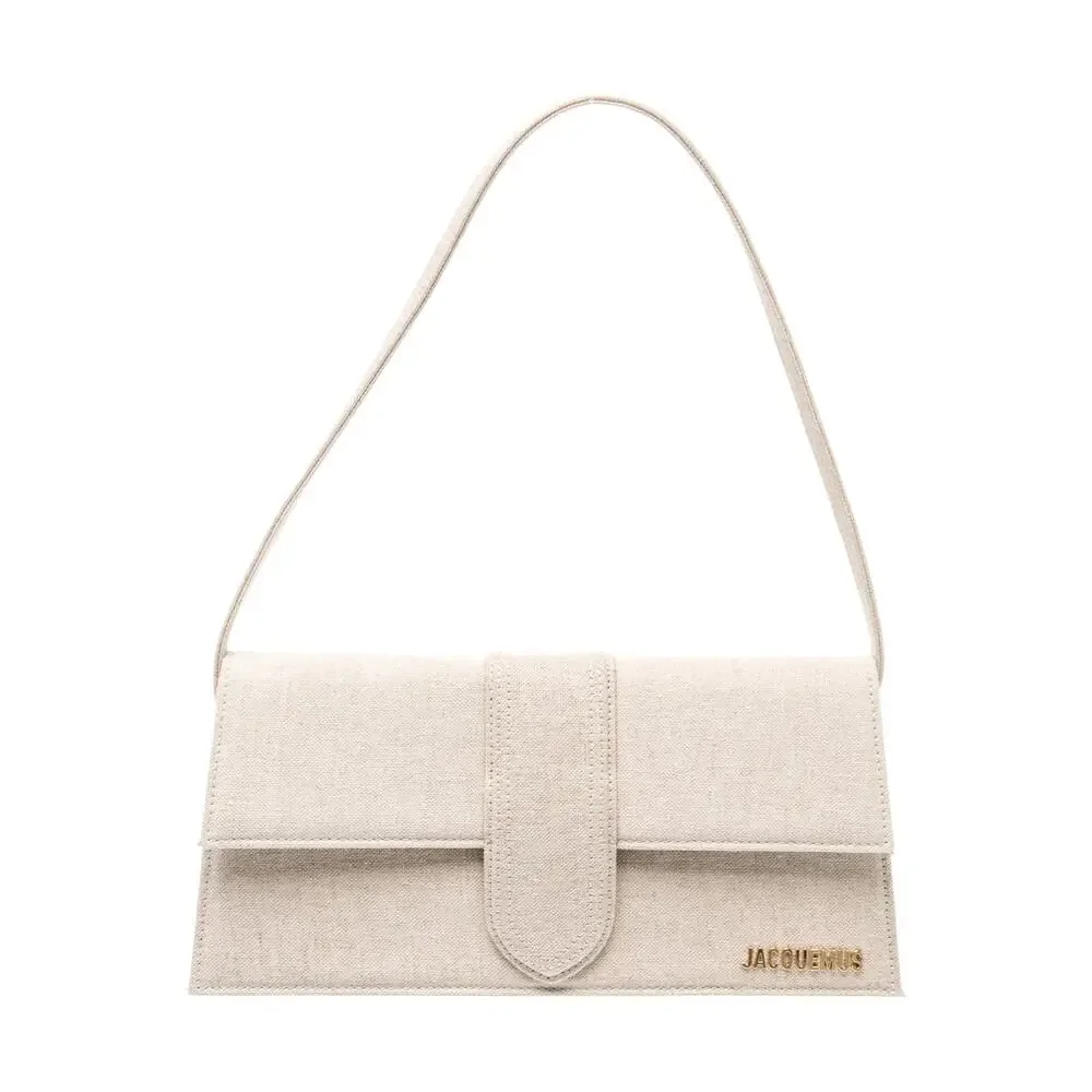 Jacquemus | Le Bambino Long Shoulder Bag | Beige Linen Exterior